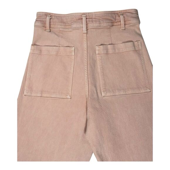 Zara Woman Jeans Women Pink 6 Wide Leg The Marine Premium Denim High Rise Pant - Picture 8 of 12